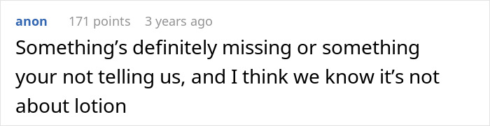 Screenshot of a humorous online comment revealing a woman's innocent goofy joke about her husband being a horrible cheating jerk.