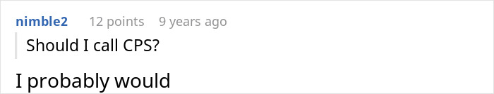 Screenshot of a Facebook comment discussing concerns about a woman’s 8th adopted child behaving horribly. Screenshot of a Facebook comment discussing concerns about a woman’s 8th adopted child behaving horribly.