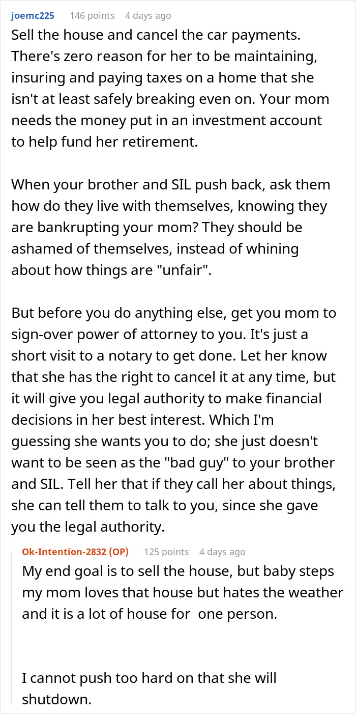 Reddit advice on managing greedy and entitled family expecting grandma to support wife as a stay-at-home mom.