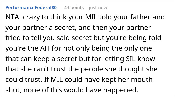 Woman Tells SIL Her Own Mom Leaked Confidential Information, Gets Scolded For Starting Family Drama