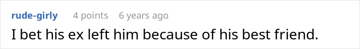 Screenshot of a Reddit comment discussing issues with a boyfriend&rsquo;s female friend causing relationship regret.