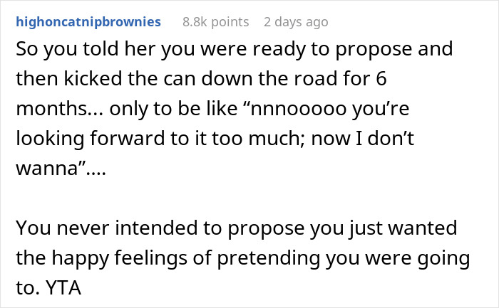&ldquo;A Way To Control Her&rdquo;: Guy Refuses To Propose To His Girlfriend After He Said He Would, Explains Why