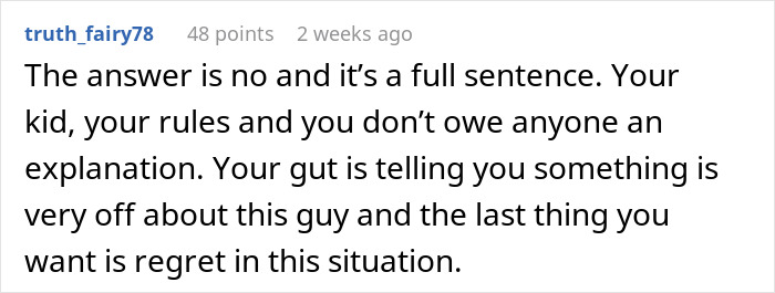 Comment on forum discussing woman’s horrible feeling about brother-in-law and protecting her daughter from him. Comment on forum discussing woman’s horrible feeling about brother-in-law and protecting her daughter from him.