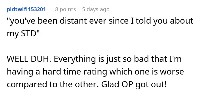 BF &ldquo;Forgets&rdquo; To Inform GF About His STD For Years, Then Complains She&rsquo;s Not Supportive