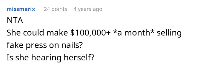 Screenshot of a Reddit comment discussing a man discovering his wife secretly sent money to sister&rsquo;s pyramid scheme.