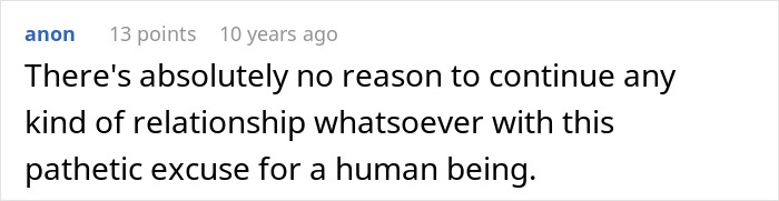 Screenshot of an online comment expressing strong disapproval about a man's actions involving a pregnant coworker.