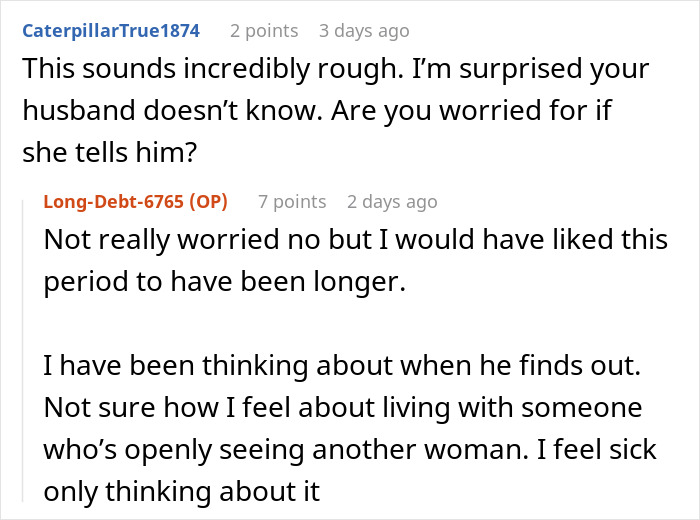 Woman tries to ignore husband&rsquo;s mistress as she keeps trying to contact her, causing emotional distress and uncertainty.