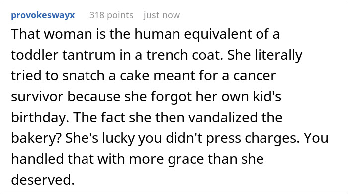 Entitled Mom Throws A Tantrum At Bakery, Tries To Steal Cancer Patient's Cake For Her Child's B-Day