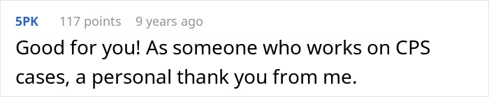 Comment from a CPS worker expressing support and gratitude regarding the case of a woman’s adopted child behavior. Comment from a CPS worker expressing support and gratitude regarding the case of a woman’s adopted child behavior.