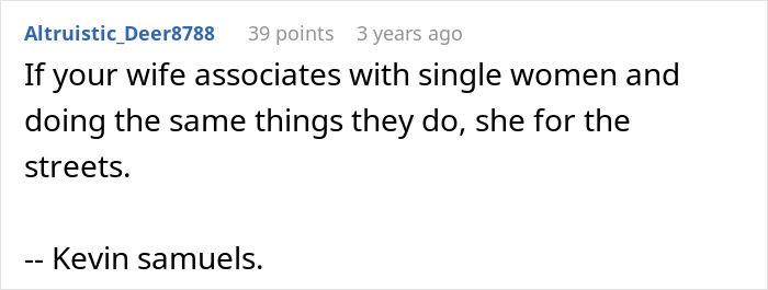 Screenshot of a Reddit comment discussing a woman admitting to cheating multiple times and her husband revealing it to her parents.