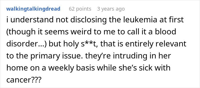Comment discussing a woman moving with family to escape in-laws who continue to follow despite efforts to run away. Comment discussing a woman moving with family to escape in-laws who continue to follow despite efforts to run away.
