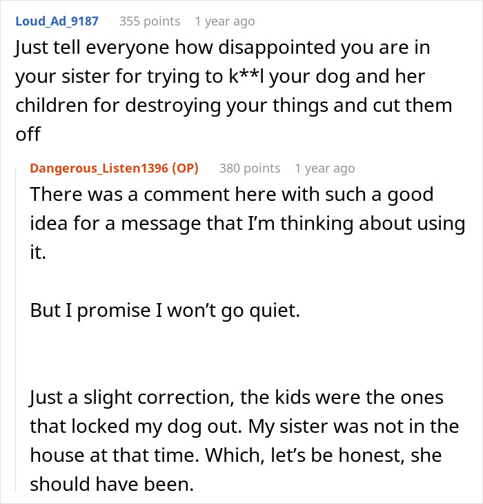 Woman Kicks Sister And Her “Monster” Kids Out In The Middle Of The Night, Bans Them From Visiting Woman Kicks Sister And Her “Monster” Kids Out In The Middle Of The Night, Bans Them From Visiting