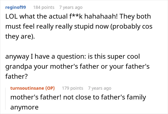 ALT text: Online comments discussing a DNA lab mixing paternity results and a man realizing he disowned the wrong son.