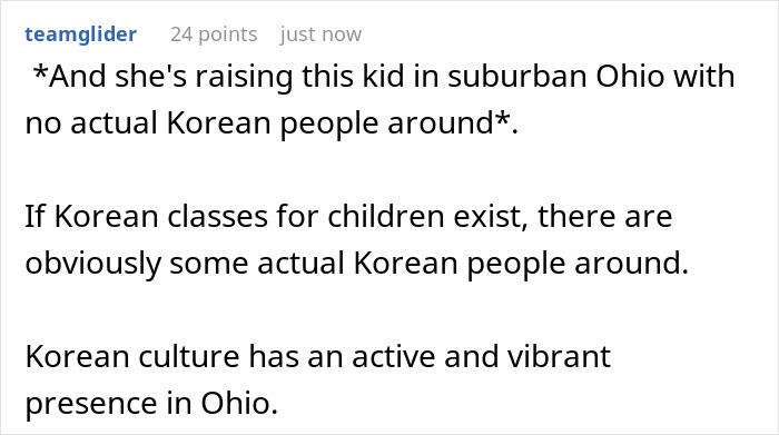Lady Adopts Korean Baby And Goes Overboard With Culture, She Explodes As Friend Calls Her Out