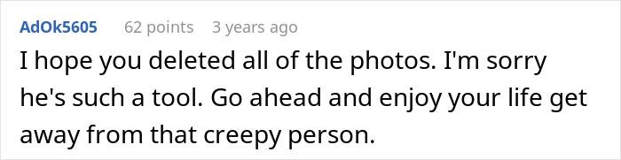 Screenshot of a Reddit comment about a woman weirded out by her husband&rsquo;s obsession with her sister&rsquo;s weight.