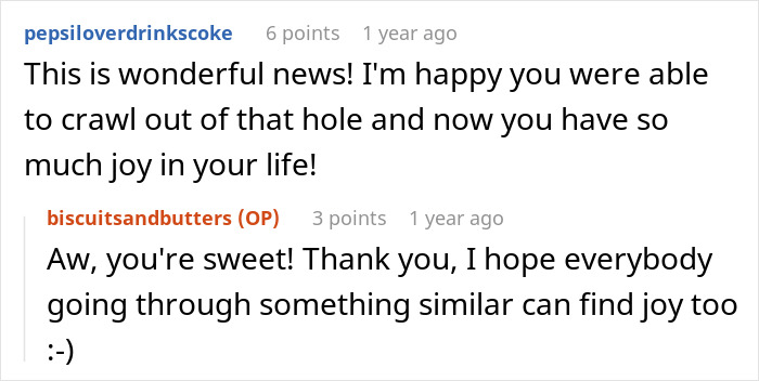 Screenshot of a Reddit conversation about a woman's innocent goofy joke revealing her husband as a horrible cheating jerk.