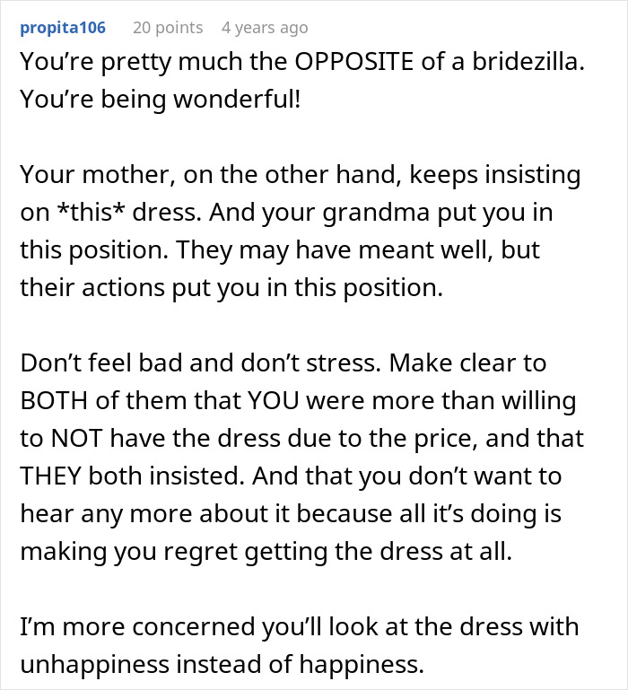 Heartless Family Brands Devastated Bride A Bridezilla After Grandma Revokes Her Gown Fund