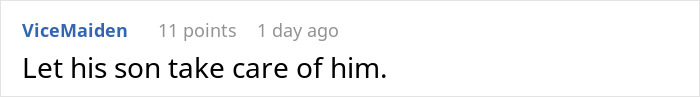 Comment on a social media post expressing frustration about a husband lying regarding inheritance and planning to leave his caregiving wife with nothing.