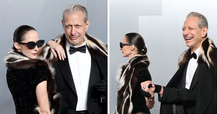Jeff Goldblum’s Wife Emilie, 43, Turns Heads With Pantsless Look For Oscars Afterparty