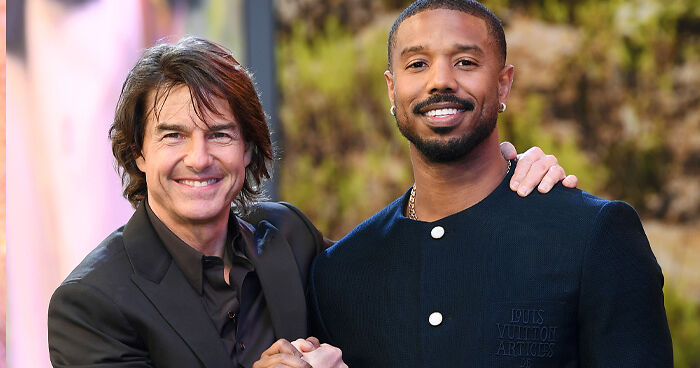 “Seems Terrifying”: Fans Spot Bizarre Detail In Photo Of Tom Cruise Hugging Michael B. Jordan