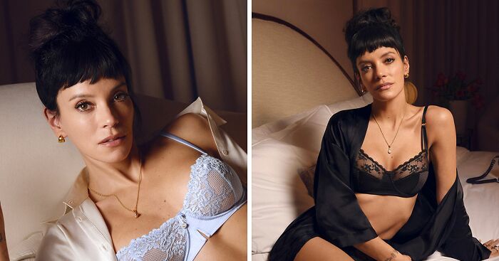 Lily Allen Follows Up Scandalous Divorce By Showing Off Plastic Surgery In New Lingerie Campaign