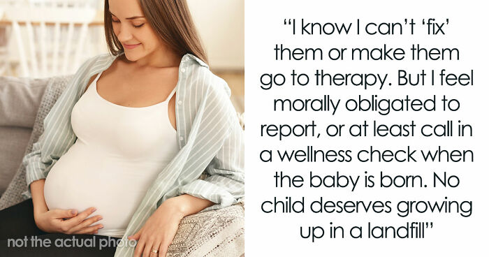 Pregnant Lady Prepares For Baby In A Trash-Filled Home, Gets Reported To CPS By Disgusted Friend