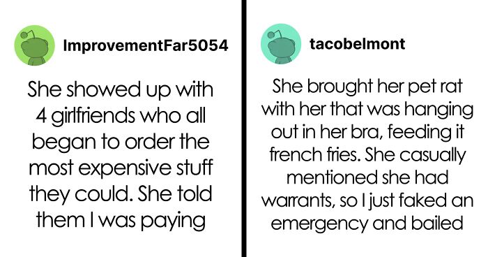 “I Just Faked An Emergency”: 49 First Dates So Bad They Should Count As Character‑Building Trauma