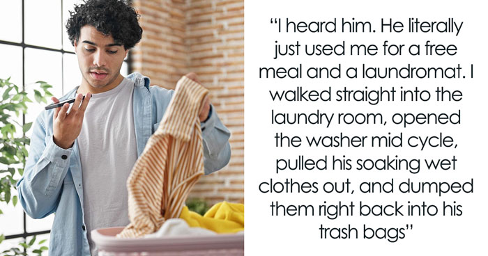 Deceitful Man Takes Advantage Of Woman’s Crush, Uses Her For Washer And Free Food, She Kicks Him Out