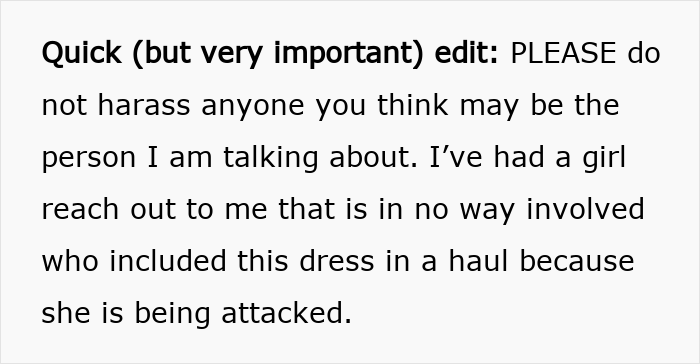 Trecho de texto sobre mulher querendo usar vestido branco no casamento, esclarecendo que o vestido na verdade é amarelo.