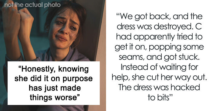 Teen Claims Her Dad “Ruined Her Future” After Making Her Pay For The Wedding Dress She Destroyed