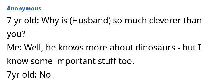 Text conversation showing a kid accidentally roasting a grown-up by bluntly saying no after a clever reply.