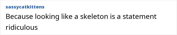 Screenshot of a social media comment criticizing Demi Moore's weight loss amid SXSW appearance backlash.