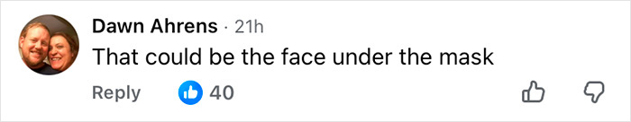 Captura de tela de um comentário de Dawn Ahrens nas redes sociais discutindo uma possível identidade relacionada ao caso de sequestro de deputado. Captura de tela de um comentário de Dawn Ahrens nas redes sociais discutindo uma possível identidade relacionada ao caso de sequestro de deputado.