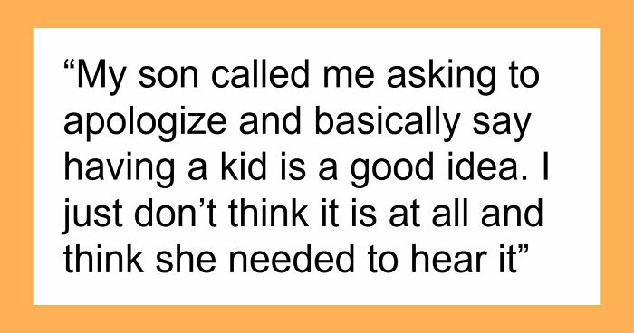 Woman Refuses To Apologize For Saying DIL Isn’t Ready For Motherhood, Family Rift Deepens