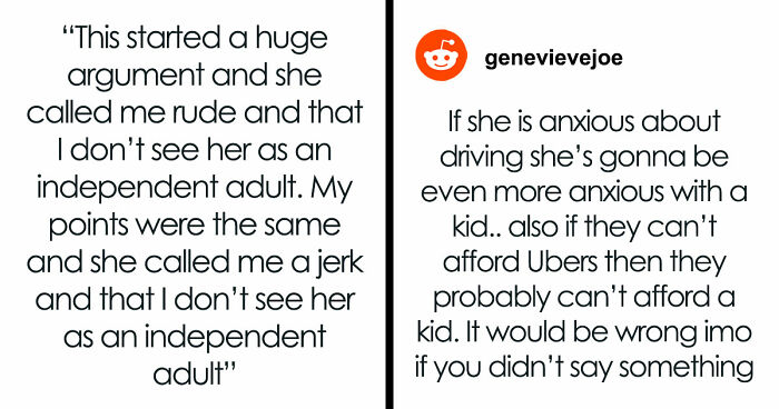 DIL Is Too Anxious To Even Learn To Drive, Hurt After MIL Says She Can’t Be A Parent Then