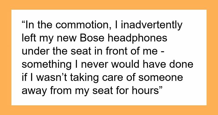 Lady Gets In Trouble On A Flight, MD Literally Saves Her Life And Gets New Headphones As A Reward