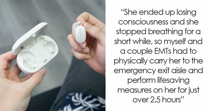 Lady Gets In Trouble On A Flight, MD Literally Saves Her Life And Gets New Headphones As A Reward