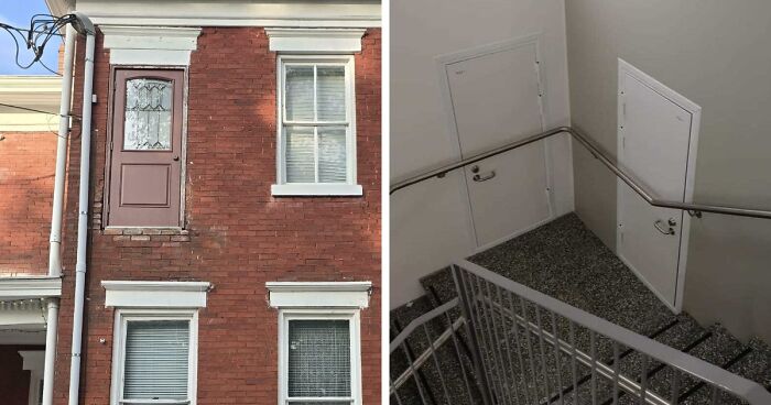 43 Times Architects Failed At Their Jobs And Made Doors That Lead Absolutely Nowhere
