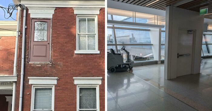 43 Times Architects Failed At Their Jobs And Made Doors That Lead Absolutely Nowhere