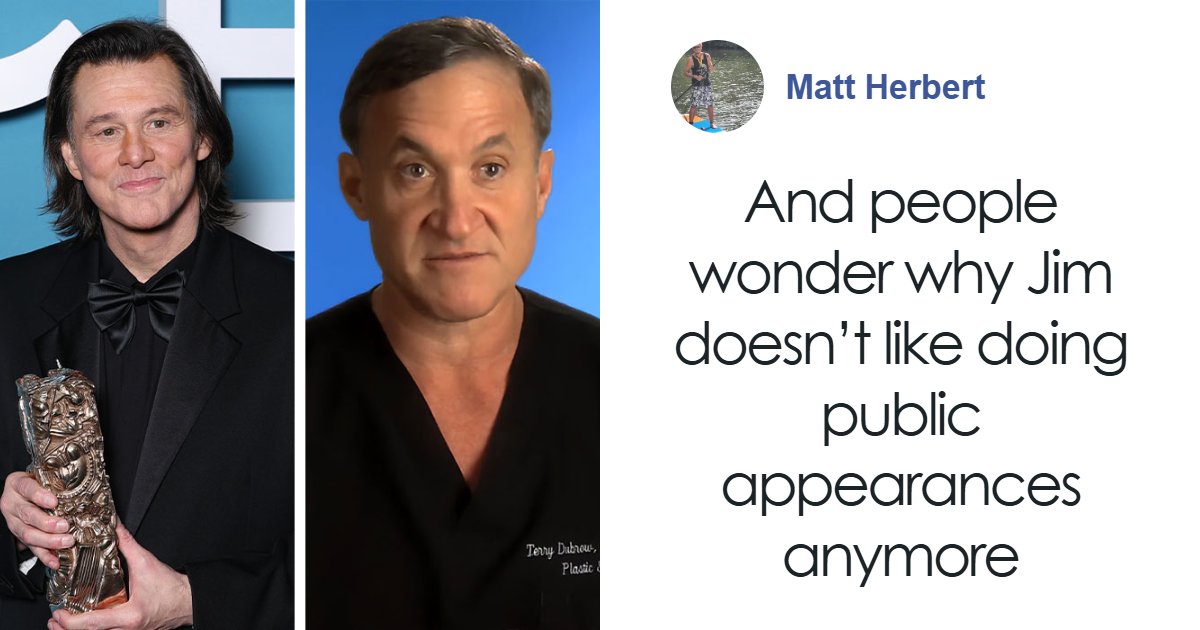 “Doctor Is Right”: Many Support Famous Plastic Surgeon’s Input On Jim Carrey Controversy