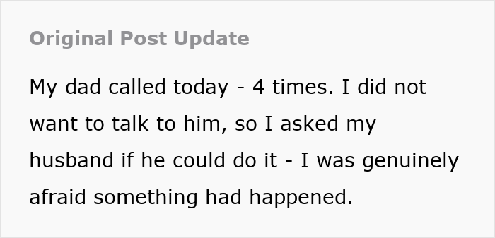 Text post update describing a man using his grandson's funeral as a stage for his own breakup drama.