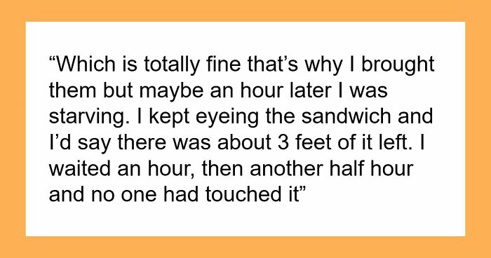 Heavy Eater Downs 3 Feet Of Sandwich, Gets Called Out By Party Host For Being An “Incredible Pig”