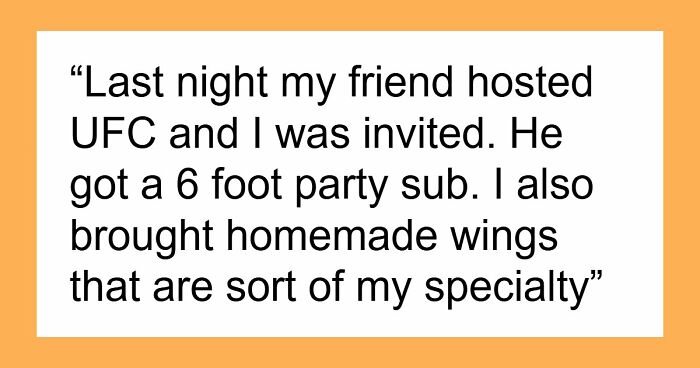 Heavy Eater Consumes 3+ Feet Of Sandwich, Angry Party Host Asks Him To Get Help