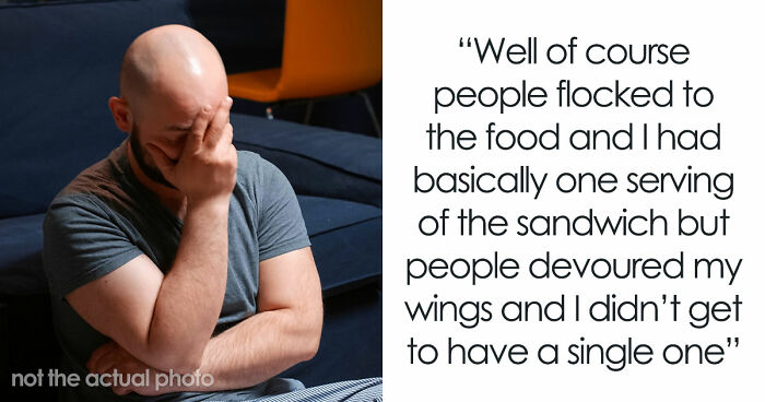 Greedy Man Devours More Than Half Of A 6-Foot Party Sub, Shocked Friends Ask Him To Get Help