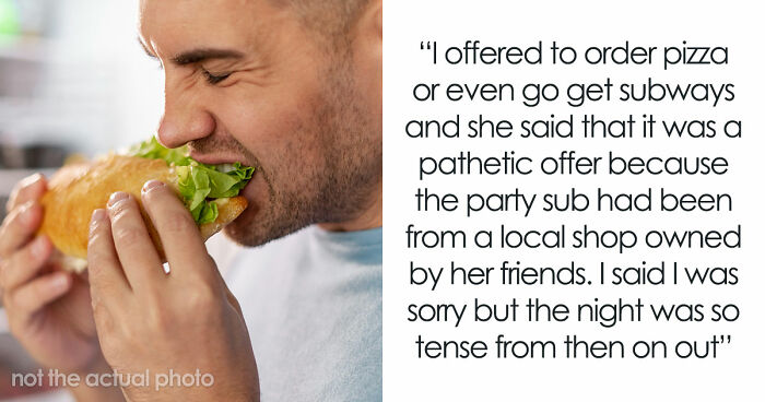 Greedy Man Devours More Than Half Of A 6-Foot Party Sub, Shocked Friends Ask Him To Get Help