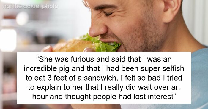 Heavy Eater Downs 3 Feet Of Sandwich, Gets Called Out By Party Host For Being An “Incredible Pig”