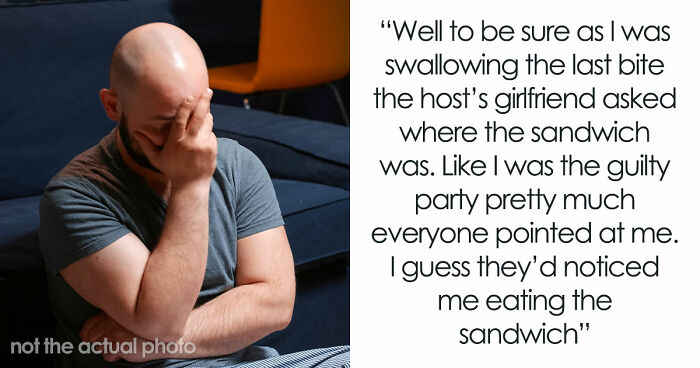 Heavy Eater Consumes 3+ Feet Of Sandwich, Angry Party Host Asks Him To Get Help