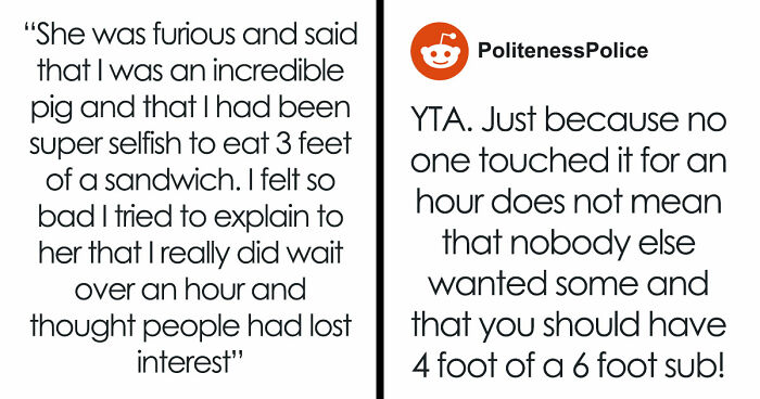 Heavy Eater Consumes 3+ Feet Of Sandwich, Angry Party Host Asks Him To Get Help