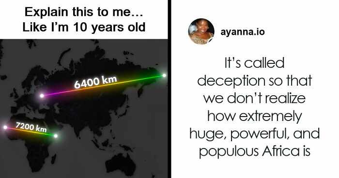 Person Wonders Why Some Bigger Countries Look Small On Maps, People Explain It To Him Like He’s 10