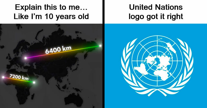 Person Wonders Why Some Bigger Countries Look Small On Maps, People Explain It To Him Like He’s 10